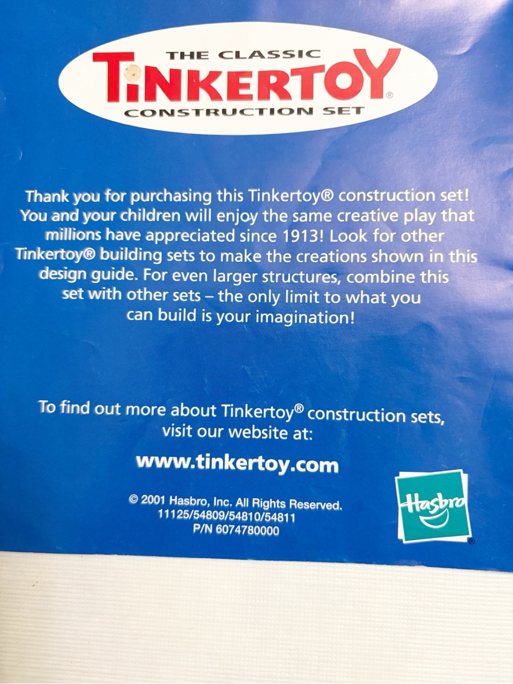 Tinkertoy | Vintage Wood Classic Construction Set Jumbo - Picture 13 of 13